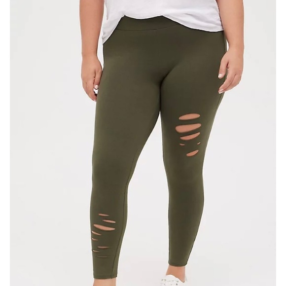 torrid Pants - ⭐️SOLD⭐️🆕💚TORRID Deconstructed Premium Legging- NWT💚